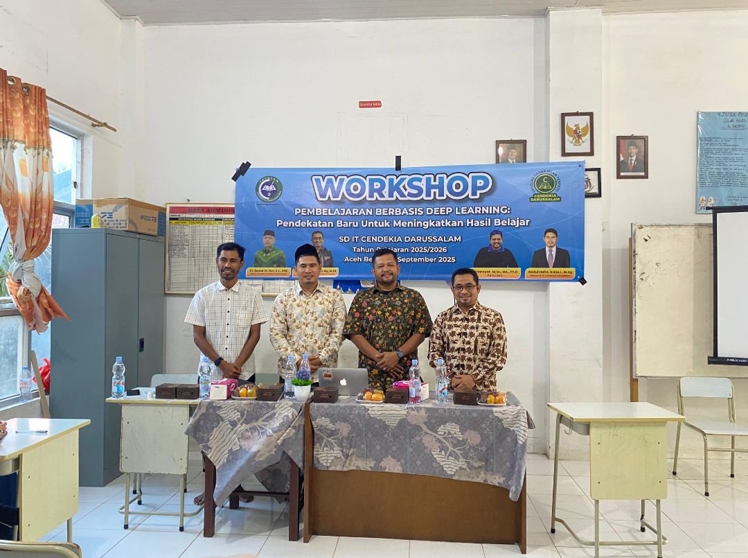 Workshop “Pembelajaran Berbasis Deep Learning” di SD IT Cendekia Darussalam